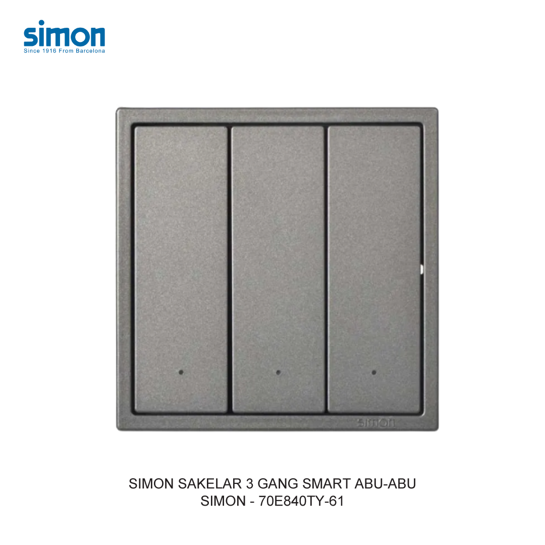 SIMON 3 GANG SMART SWITCH MODULE GREY