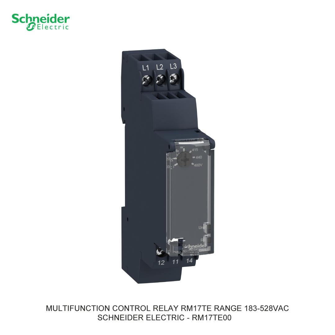 MULTIFUNCTION CONTROL RELAY RM17TT RANGE 183-528VAC SCHNEIDER ELECTRIC