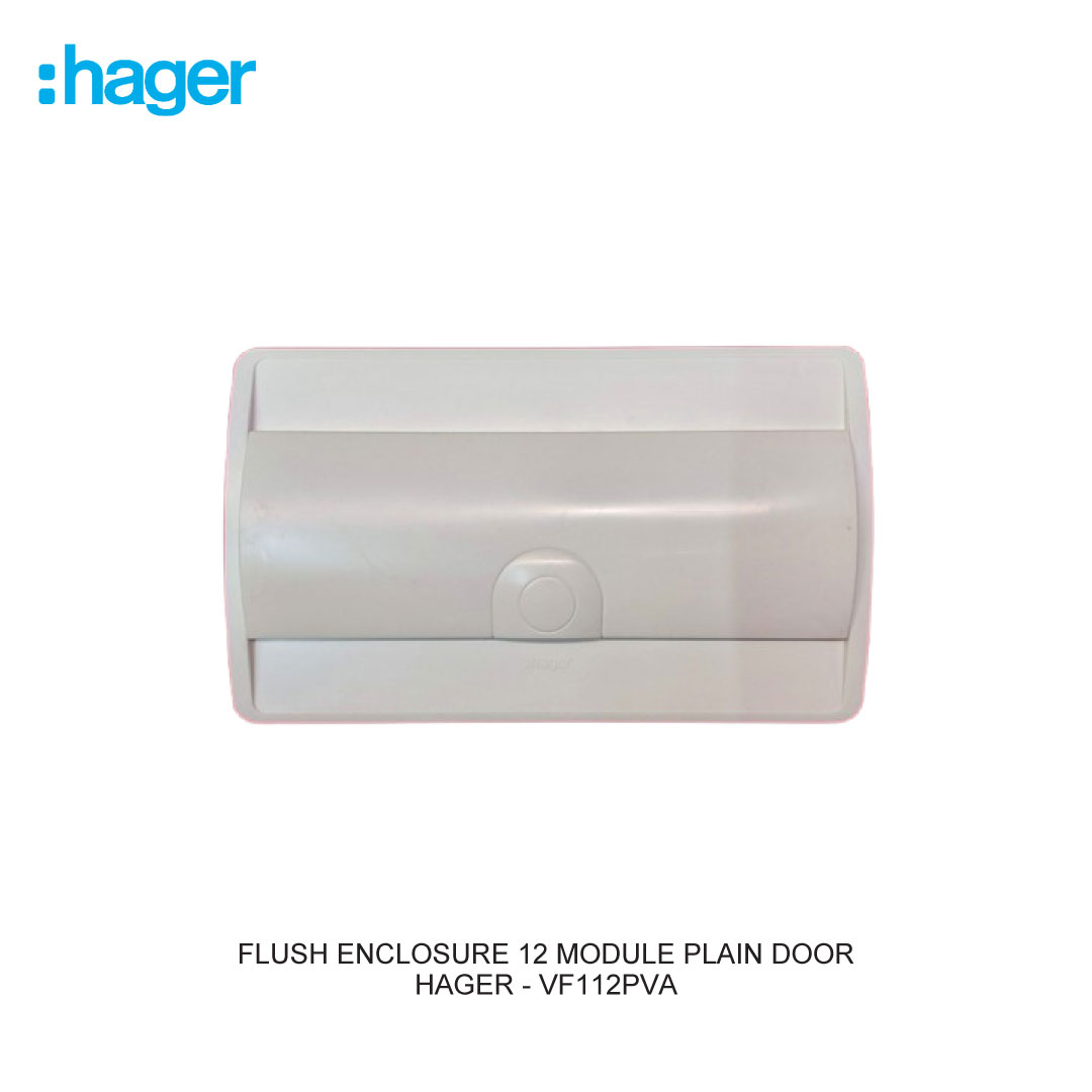 FLUSH ENCLOSURE 12 MODULE PLAIN DOOR