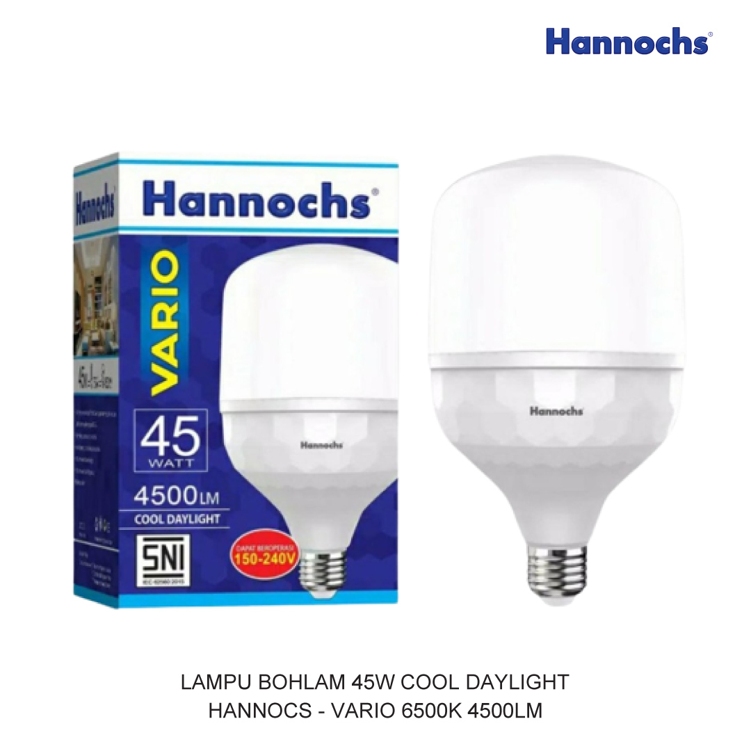 LAMPU BOHLAM 45W COOL DAYLIGHT HANNOCHS