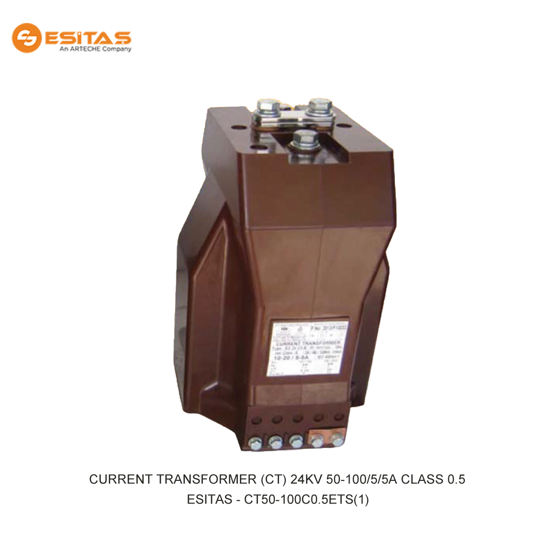ESITAS CURRENT TRANSFORMER (CT) 24KV 50-100/5/5A CLASS 0.5