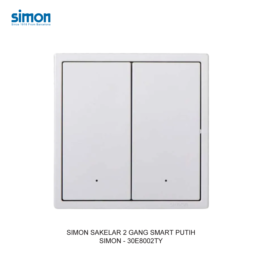 SIMON 2 GANG SMART SWITCH MODULE WHITE