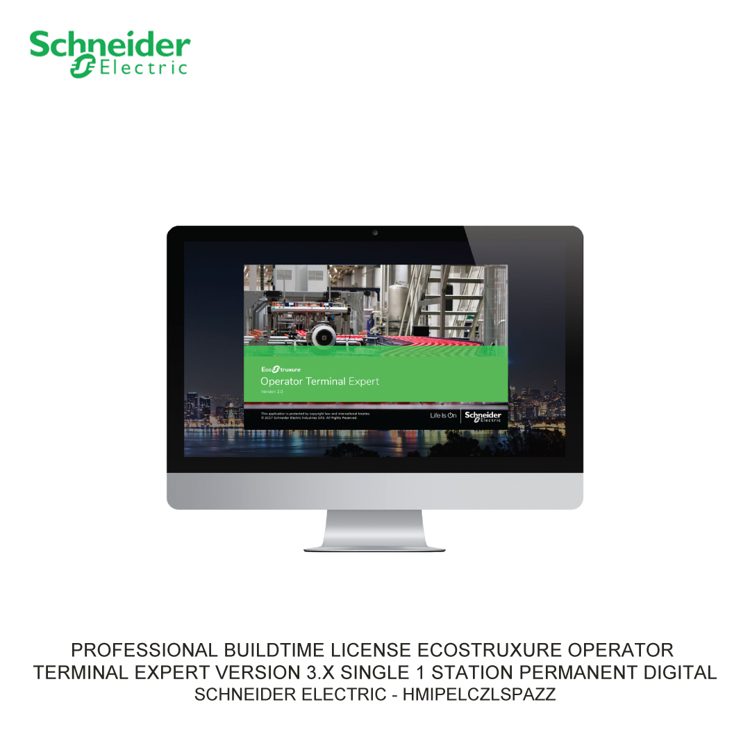 PROFESSIONAL BUILDTIME LICENSE ECOSTRUXURE OPERATOR TERMINAL EXPERT VERSION 3.X SINGLE 1 STATION PERMANENT DIGITAL