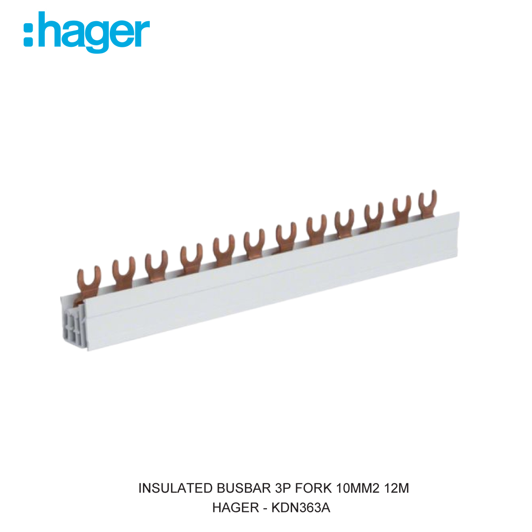 INSULATED BUSBAR 3P FORK 10MM2 12M