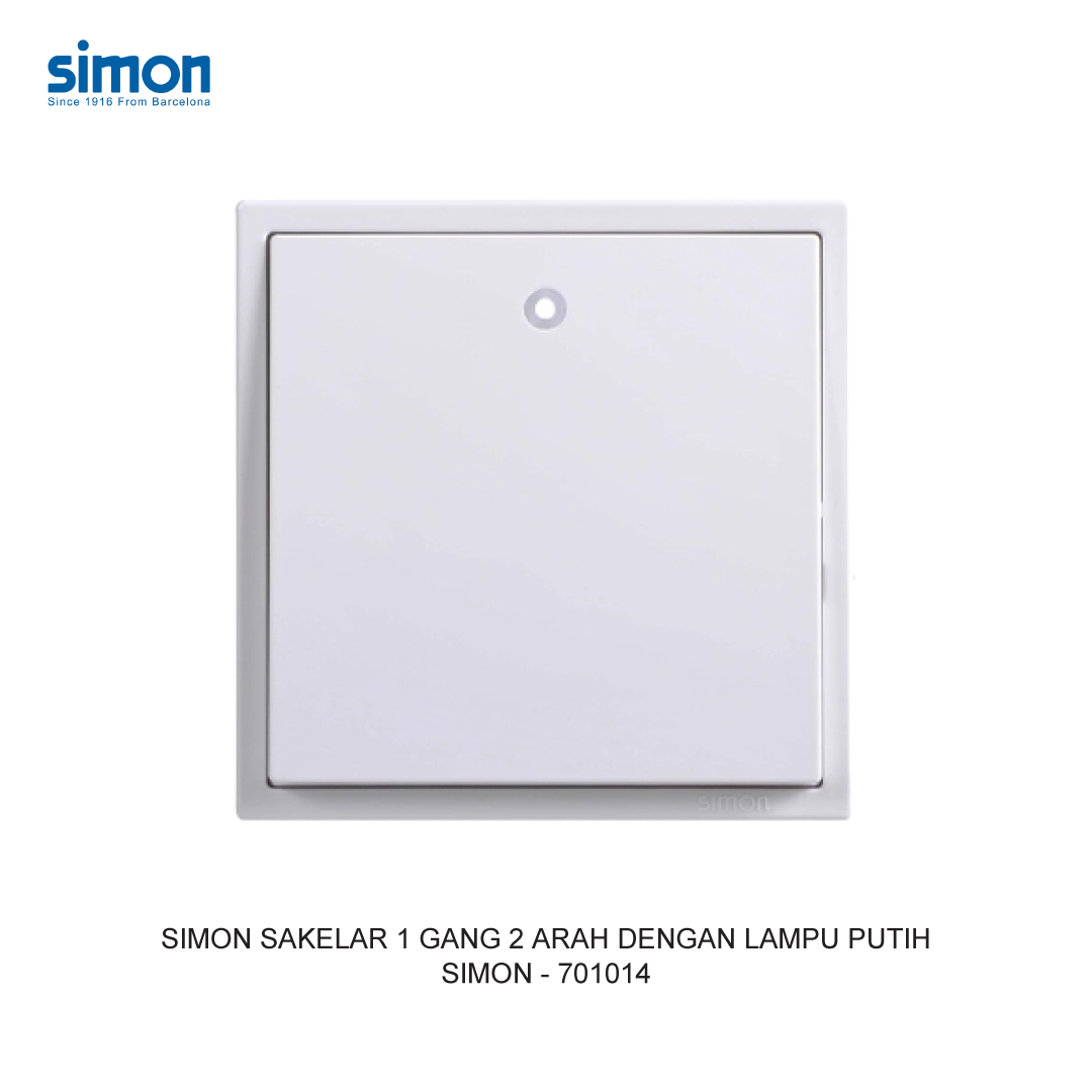 SIMON 1 GANG 2 WAY SWITCH MODULE WITH LED WHITE