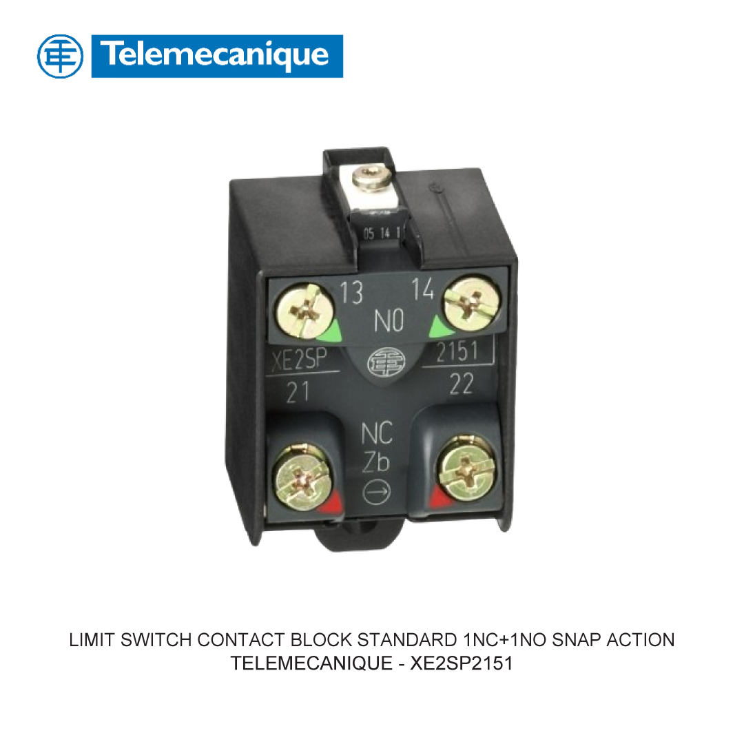 LIMIT SWITCH CONTACT BLOCK STANDARD 1NC+1NO SNAP ACTION