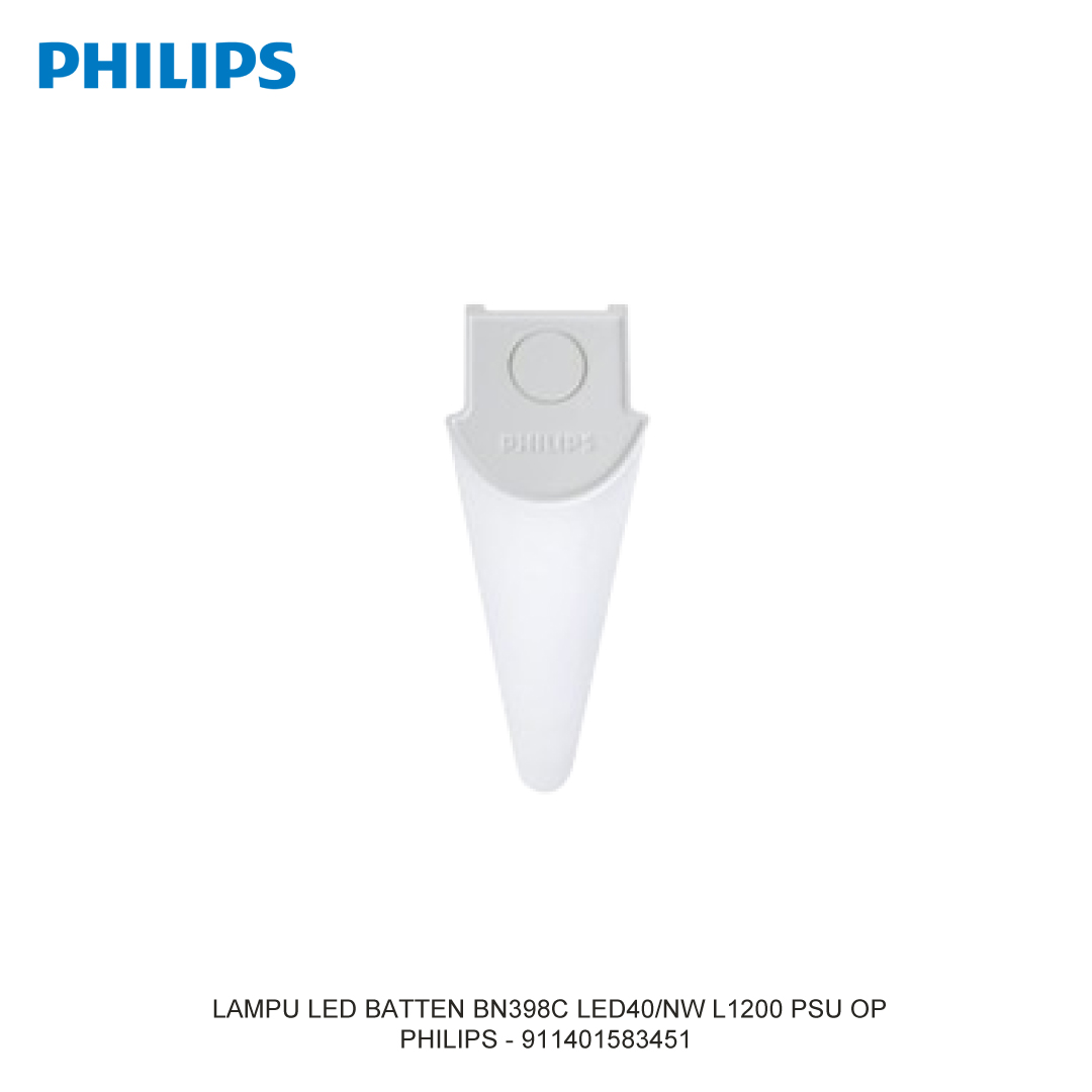 PHILIPS LAMPU LED BATTEN BN398C LED40/NW L1200 PSU OP