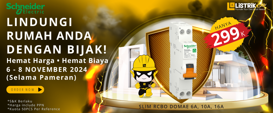 PROMO SLIM RCBO SCHNEIDER ELECTRIC DI ACARA PAMERAN KONSTRUKSI INDONESIA 2024