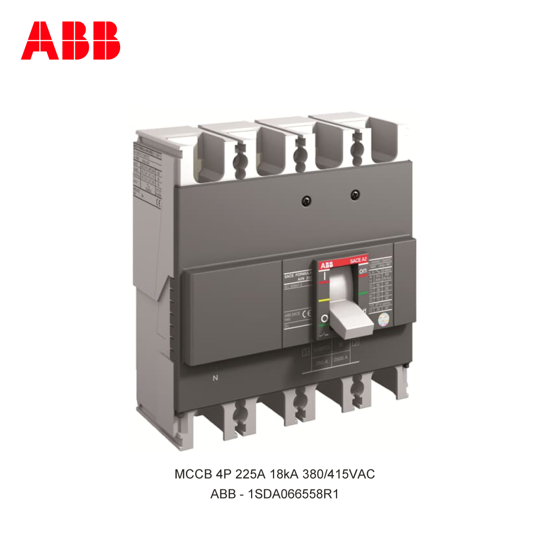 MCCB 4P 225A 18kA 380/415VAC