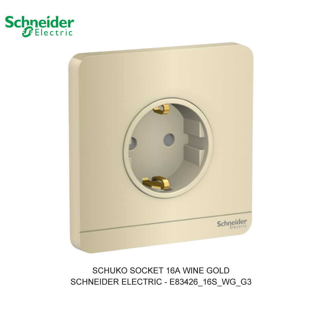 SCHUKO SOCKET 16A WINE GOLD