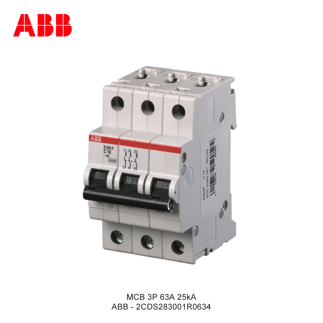 MCB 3P 63A 25kA