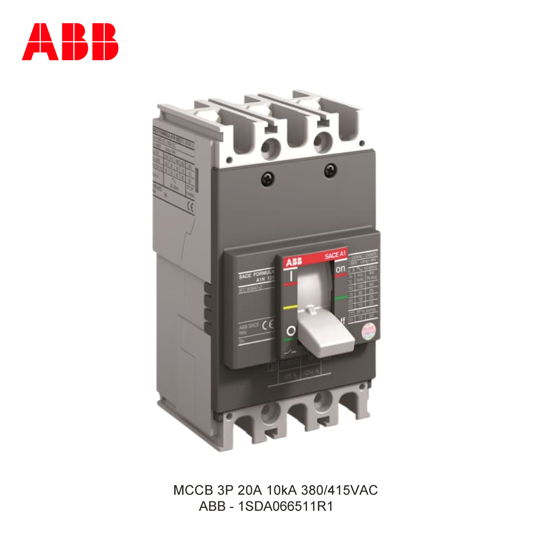 MCCB 3P 20A 10kA 380/415VAC