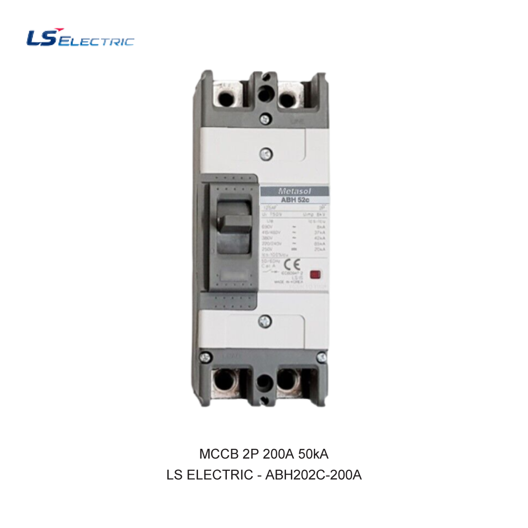 MCCB 2P 200A 50kA