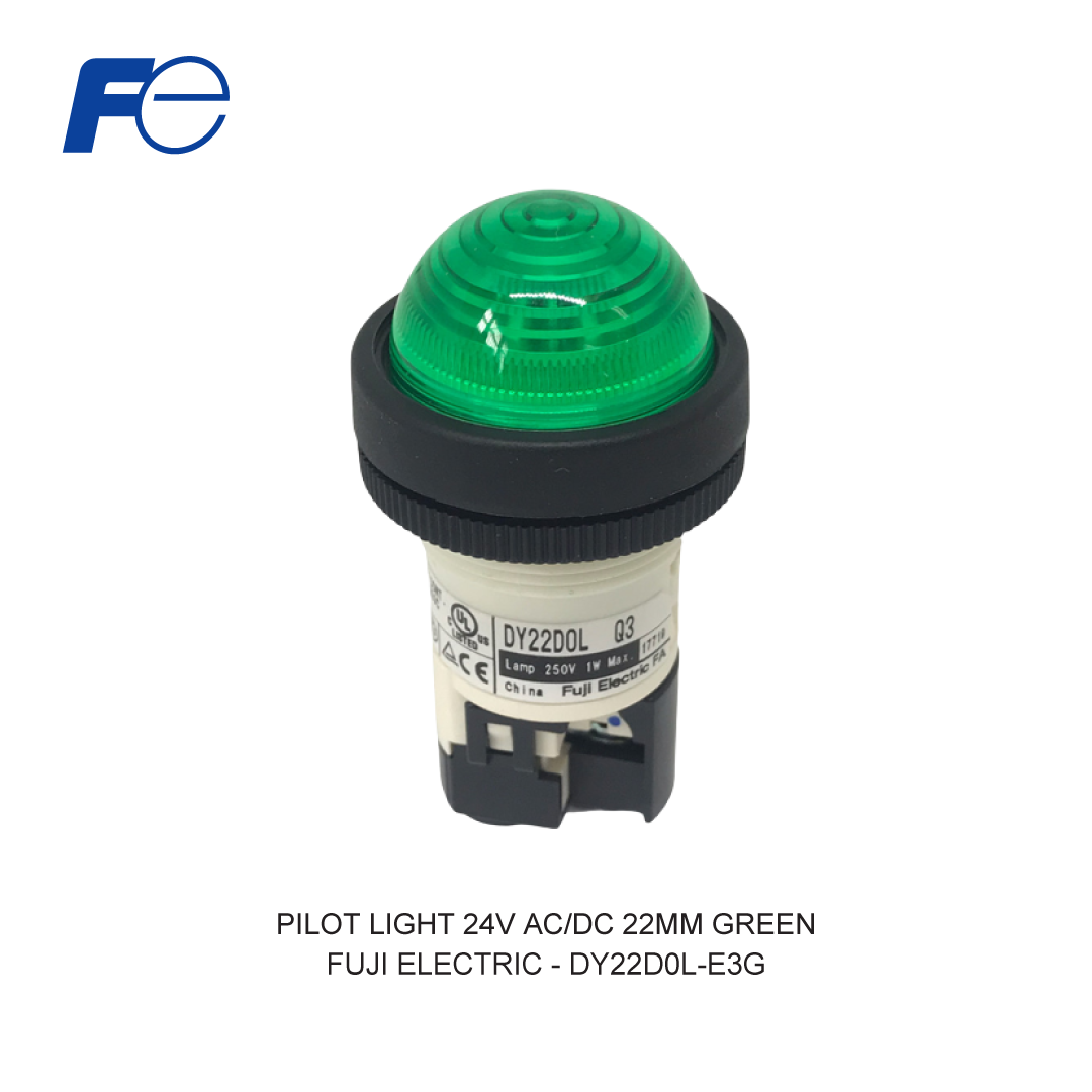 PILOT LIGHT 24V AC/DC 22MM HIJAU