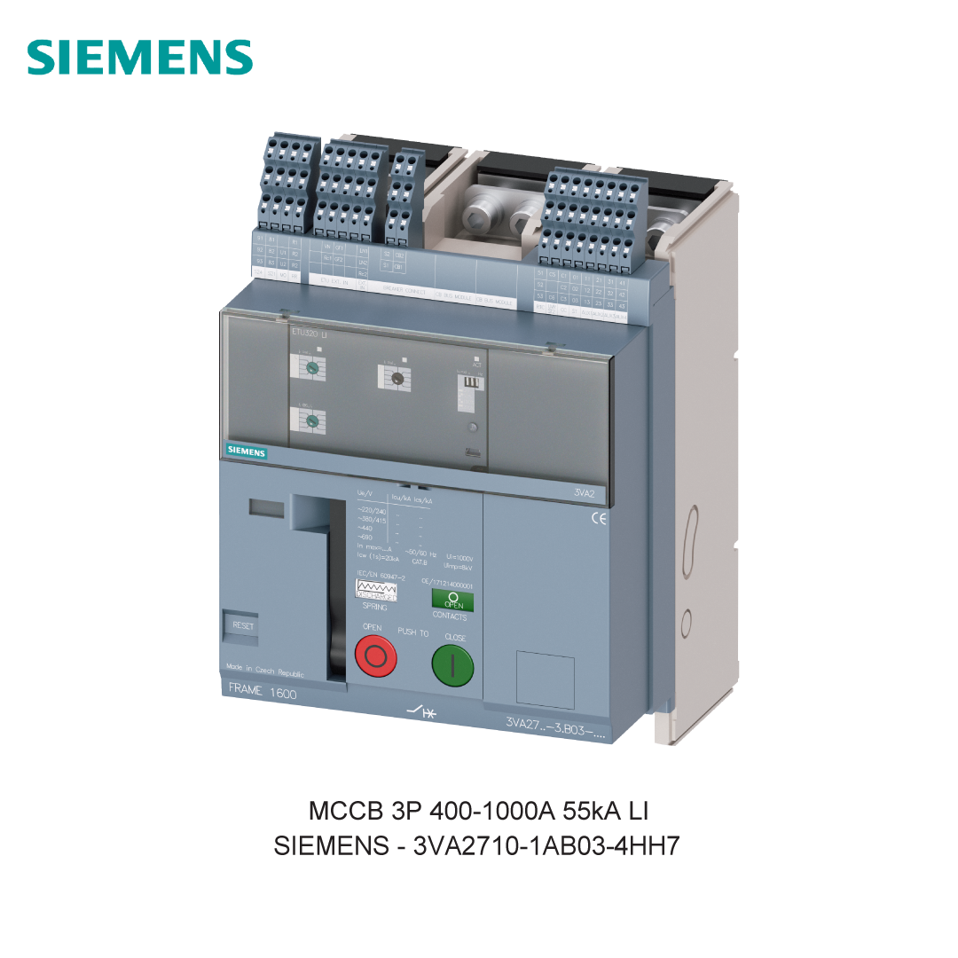 MCCB 3P 400-1000A 55kA LI