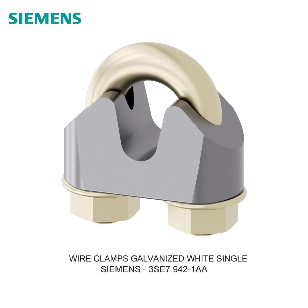 WIRE CLAMPS GALVANIZED WHITE SINGLE
