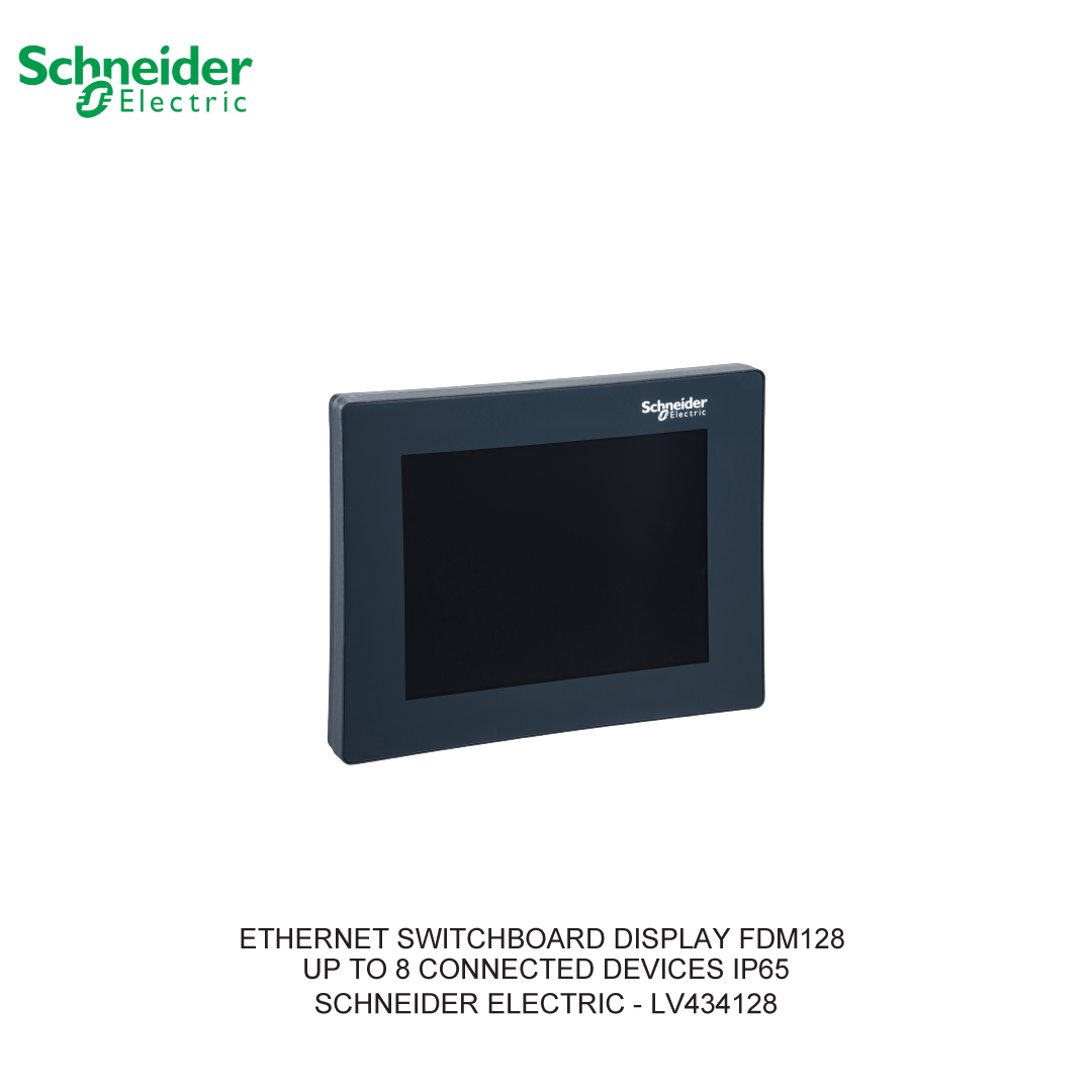 ETHERNET SWITCHBOARD DISPLAY FDM128 UP TO 8 CONNECTED DEVICES IP65