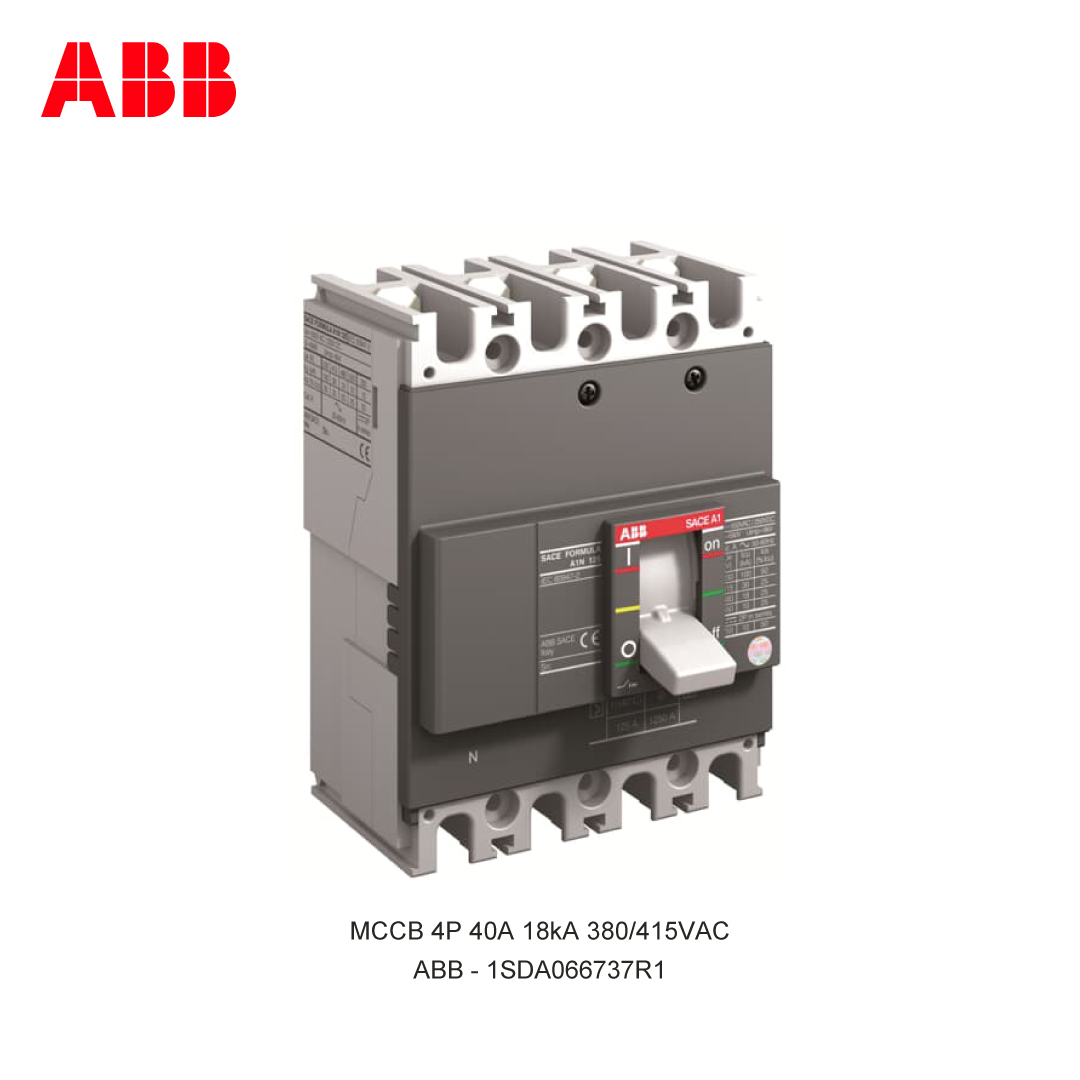 MCCB 4P 40A 18kA 380/415VAC