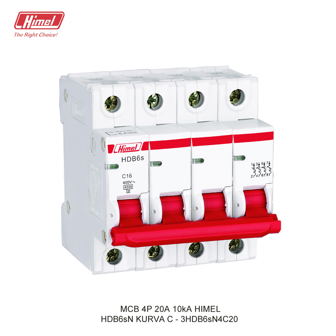 MCB HIMEL HDB6sN C 4P 20A 10kA