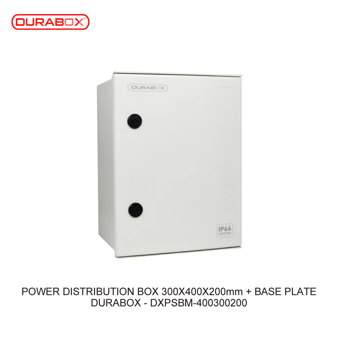 POWER DISTRIBUTION BOX 300X400X200mm + BASE PLATE