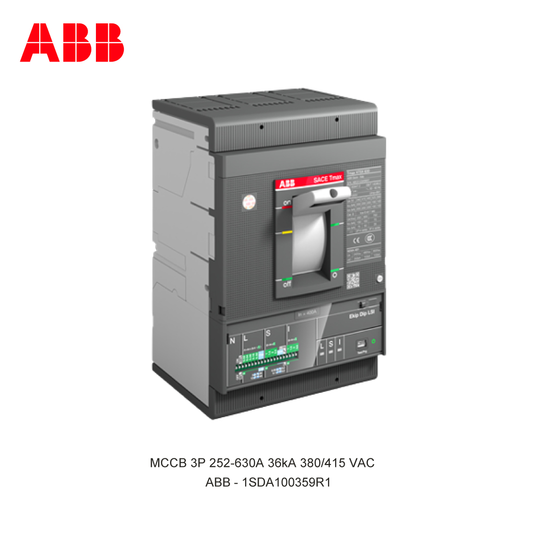 MCCB 3P 252-630A 36kA 380/415 VAC