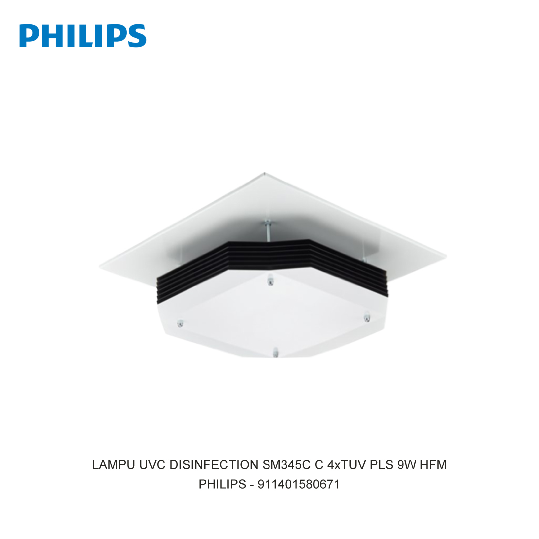 PHILIPS LAMPU UVC DISINFECTION SM345C C 4xTUV PLS 9W HFM