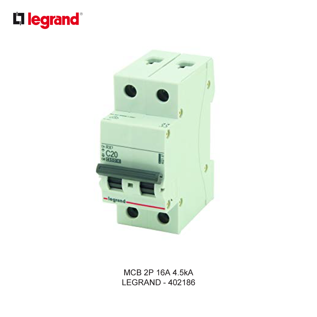 MCB 2P 16A 4.5kA
