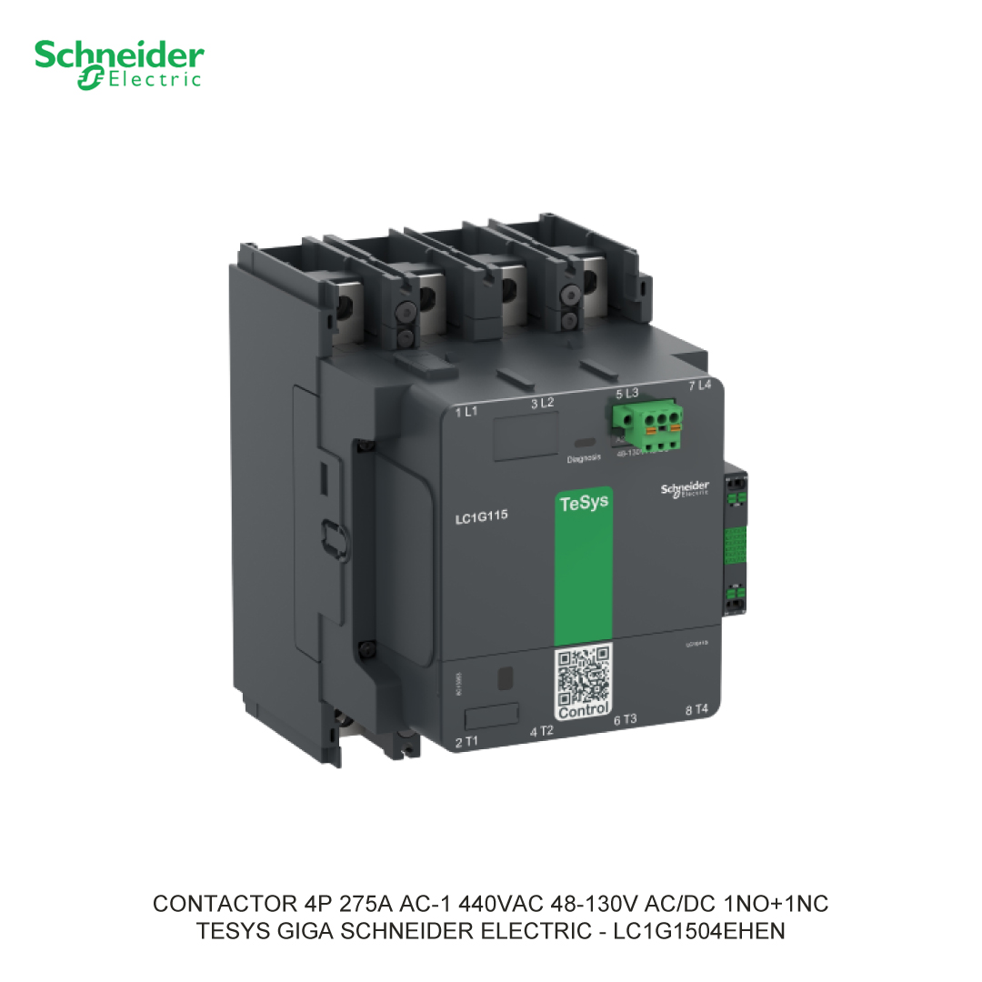 CONTACTOR 4P 275A AC-1 440VAC 48-130V AC/DC 1NO+1NC
