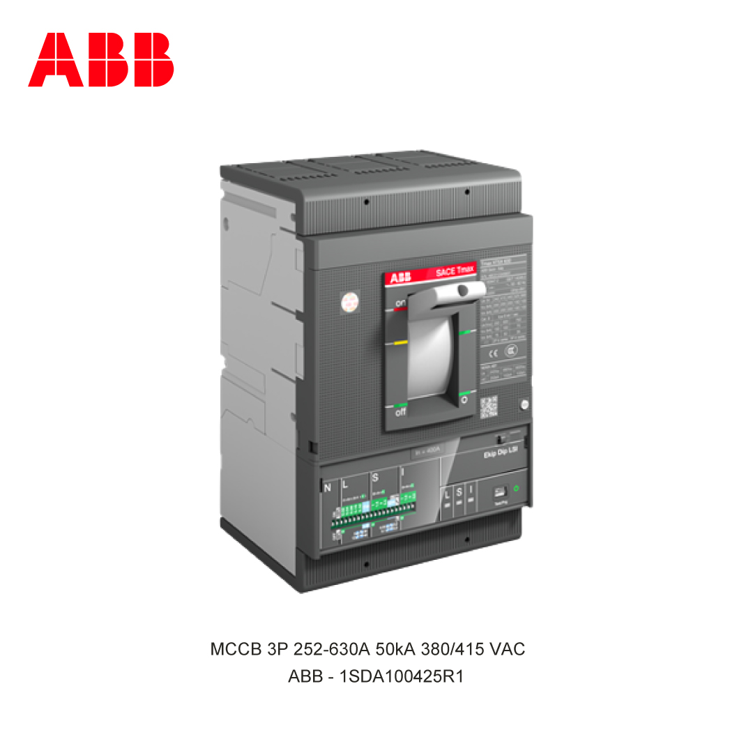 MCCB 3P 252-630A 50kA 380/415 VAC