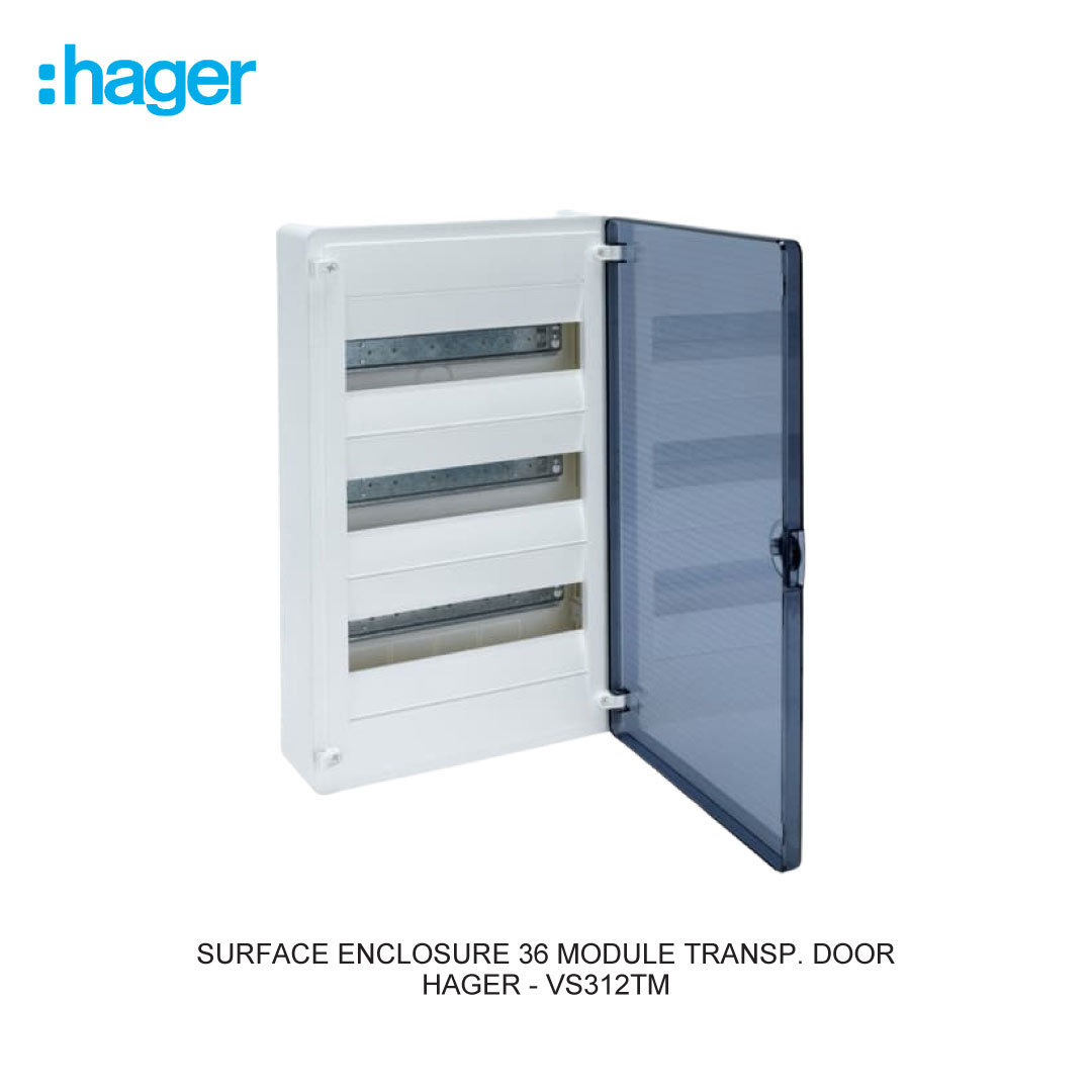 SURFACE ENCLOSURE 36 MODULE TRANSP. DOOR