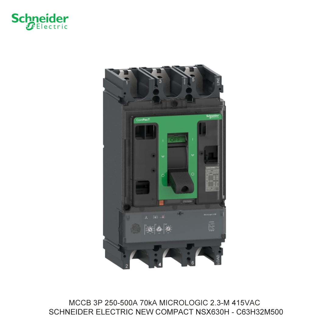 MCCB 3P 250-500A 70KA MICROLOGIC 2.3-M 415VAC