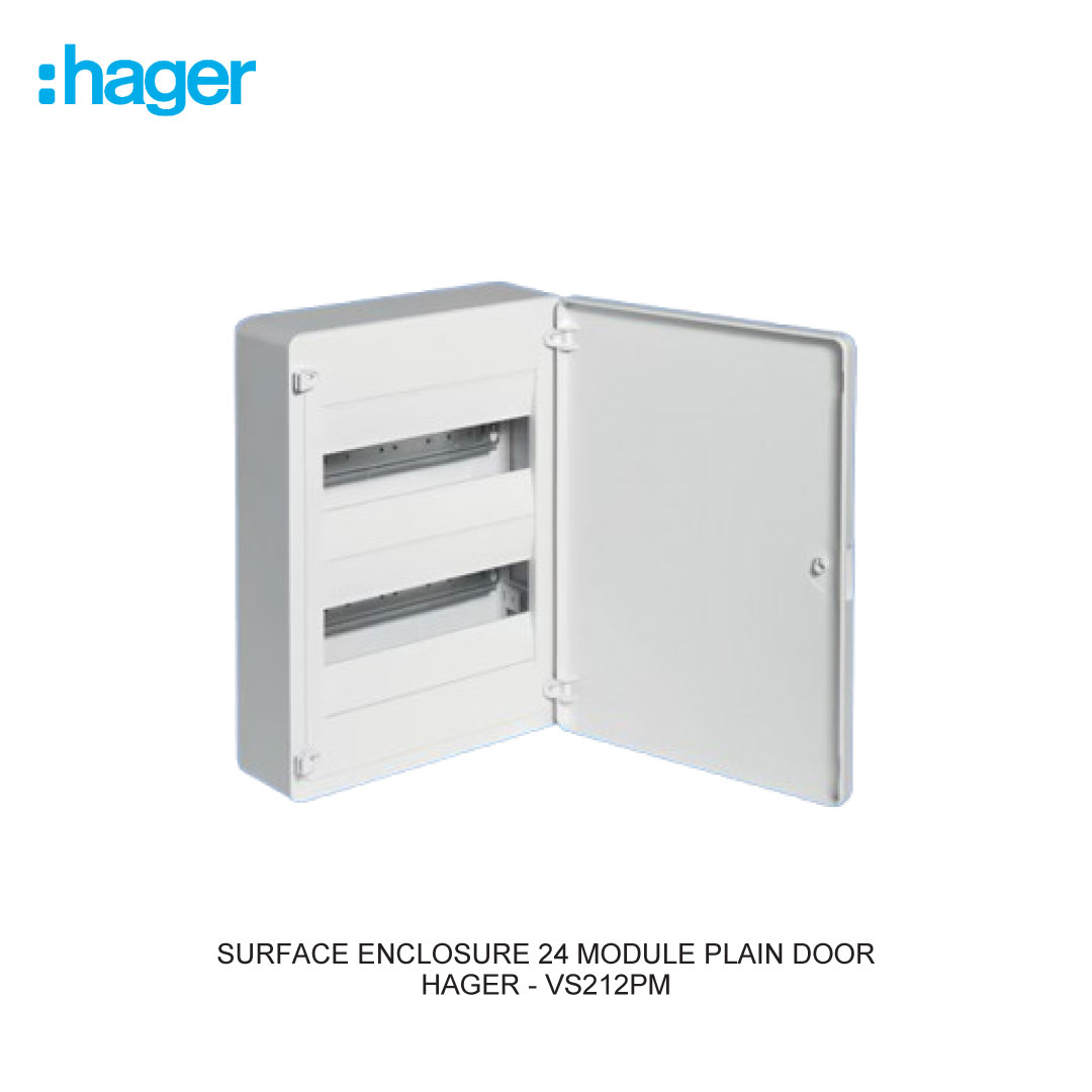SURFACE ENCLOSURE 24 MODULE PLAIN DOOR