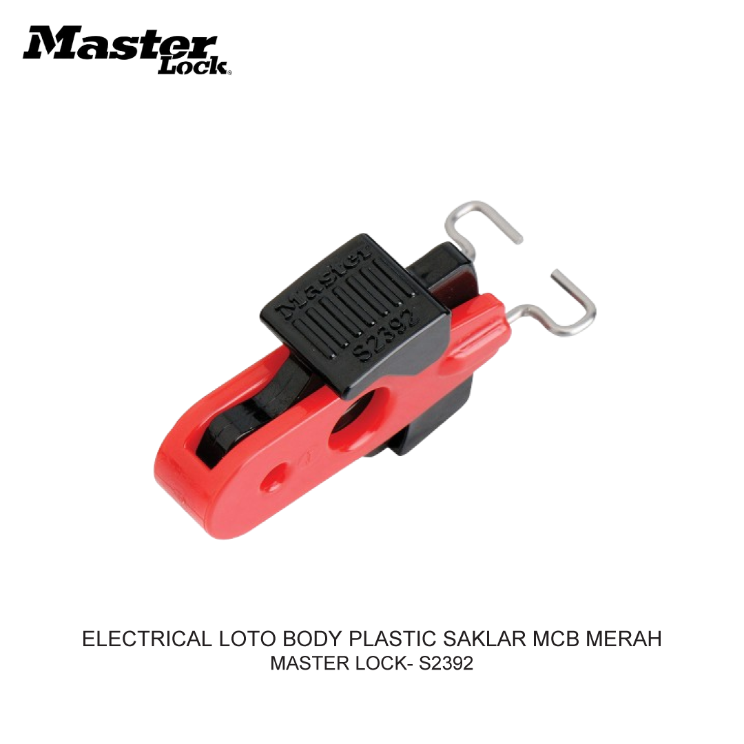 ELECTRICAL LOTO BODY PLASTIC SAKLAR MCB MERAH