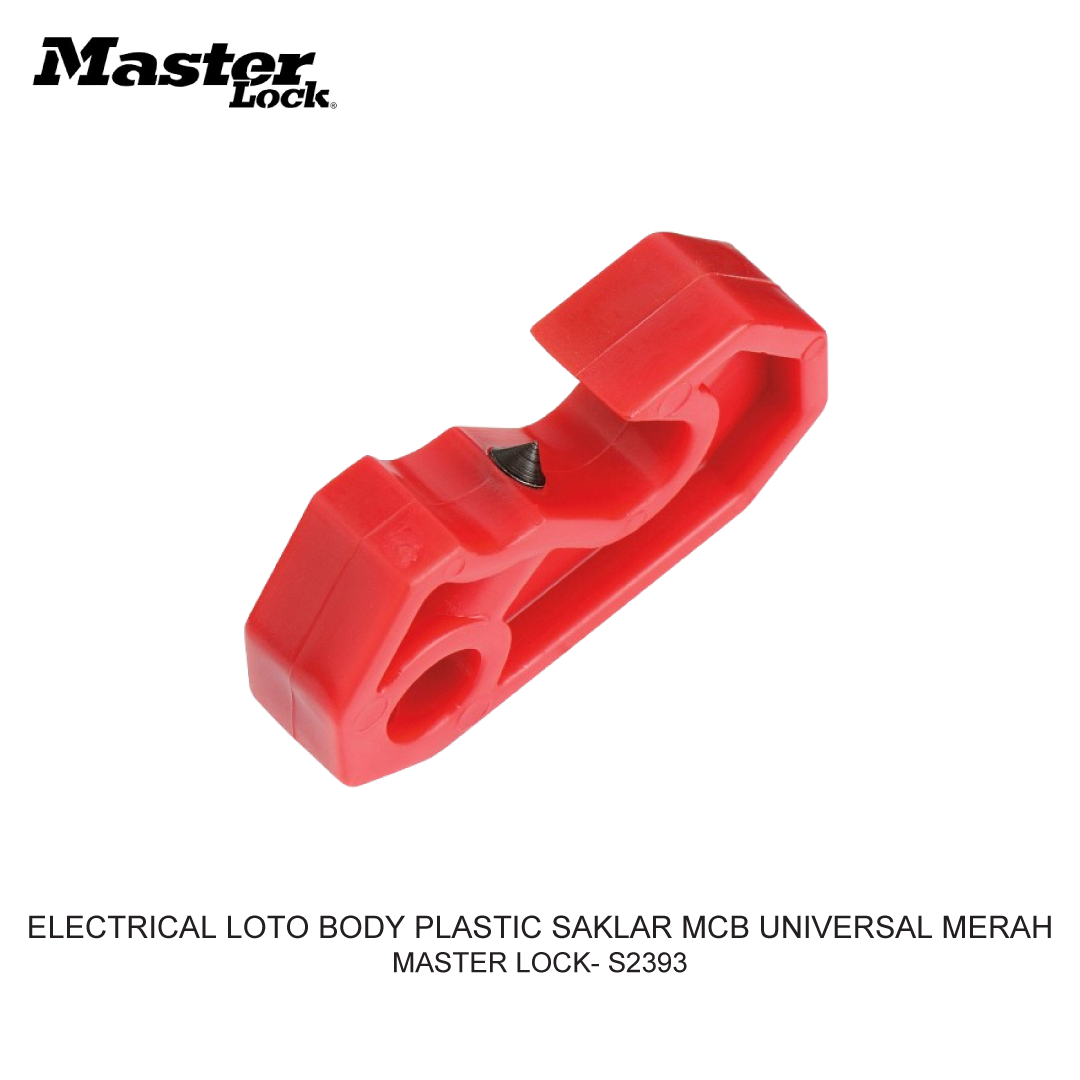 ELECTRICAL LOTO BODY PLASTIC SAKLAR MCB UNIVERSAL MERAH