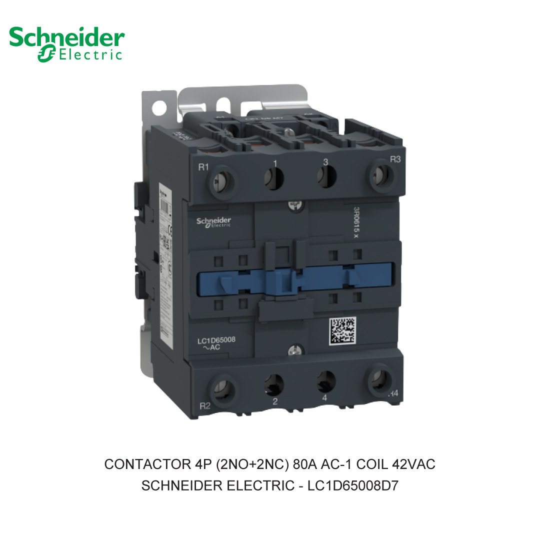 CONTACTOR 4P (2NO+2NC) 80A AC-1 COIL 42VAC