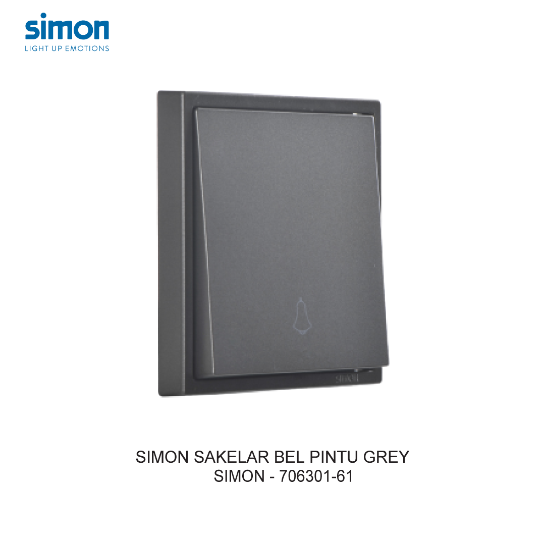 SIMON i7 SAKELAR BEL PINTU GREY