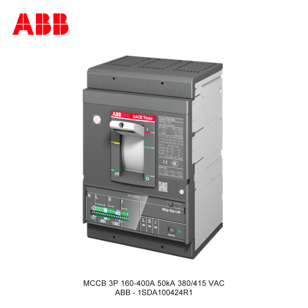 MCCB 3P 160-400A 50kA 380/415 VAC