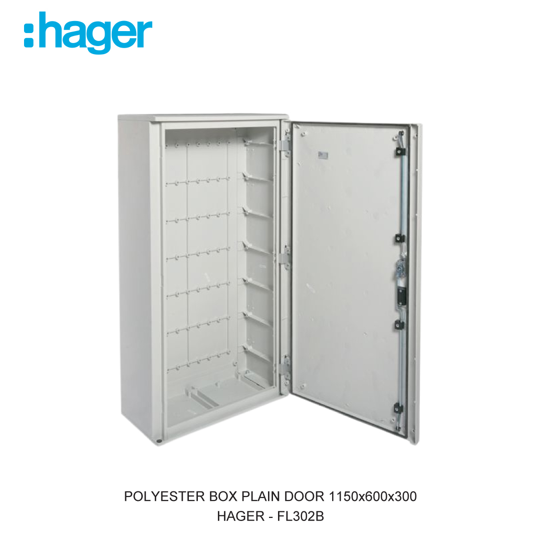 POLYESTER BOX PLAIN DOOR 1150x600x300