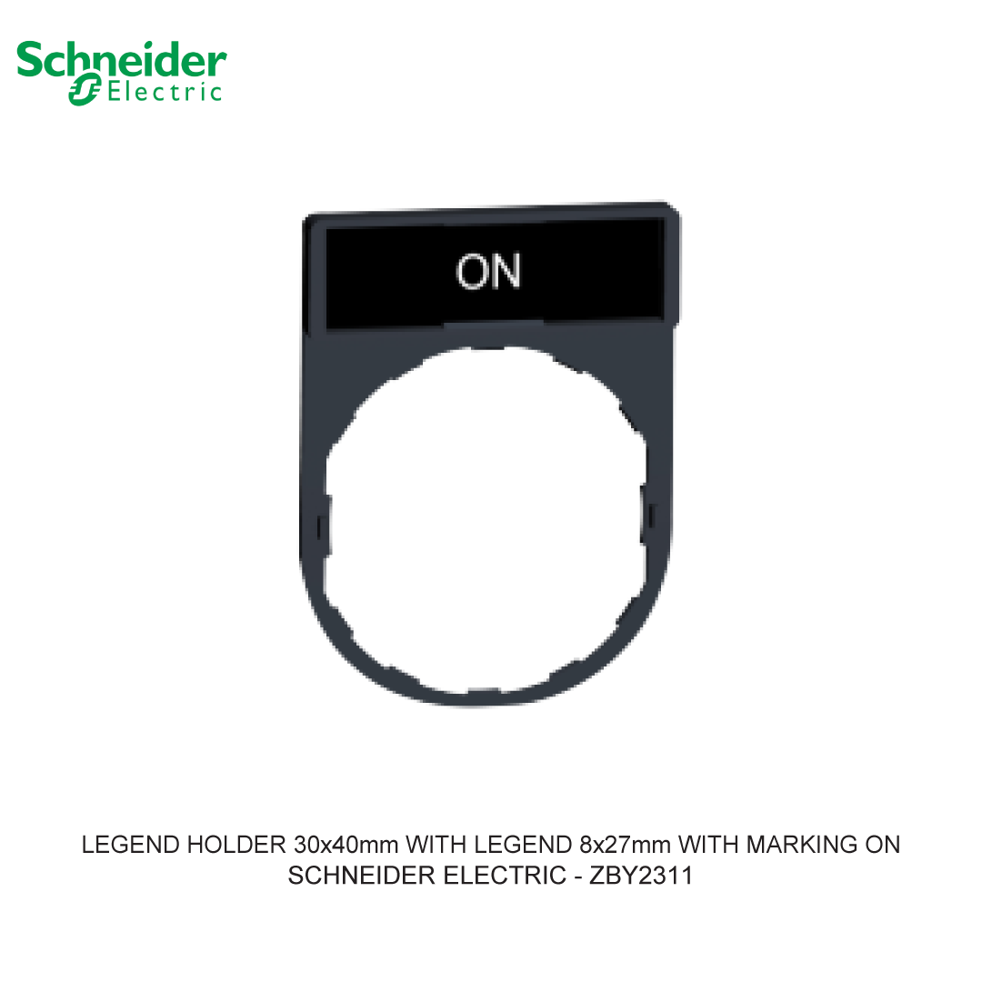 LEGEND HOLDER 30x40mm WITH LEGEND 8x27mm WITH MARKING ON