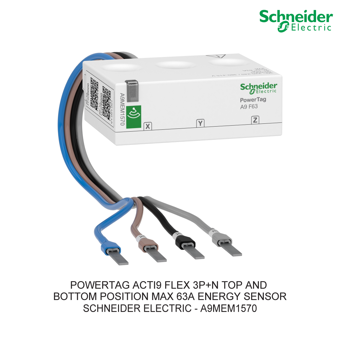 POWERTAG ACTI9 FLEX 3P+N TOP AND BOTTOM POSITION MAX 63A ENERGY SENSOR