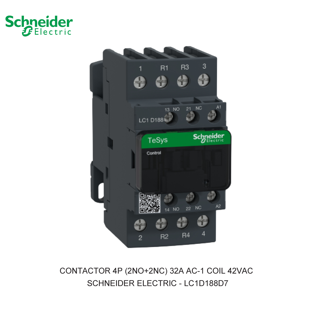 CONTACTOR 4P (2NO+2NC) 32A AC-1 COIL 42VAC