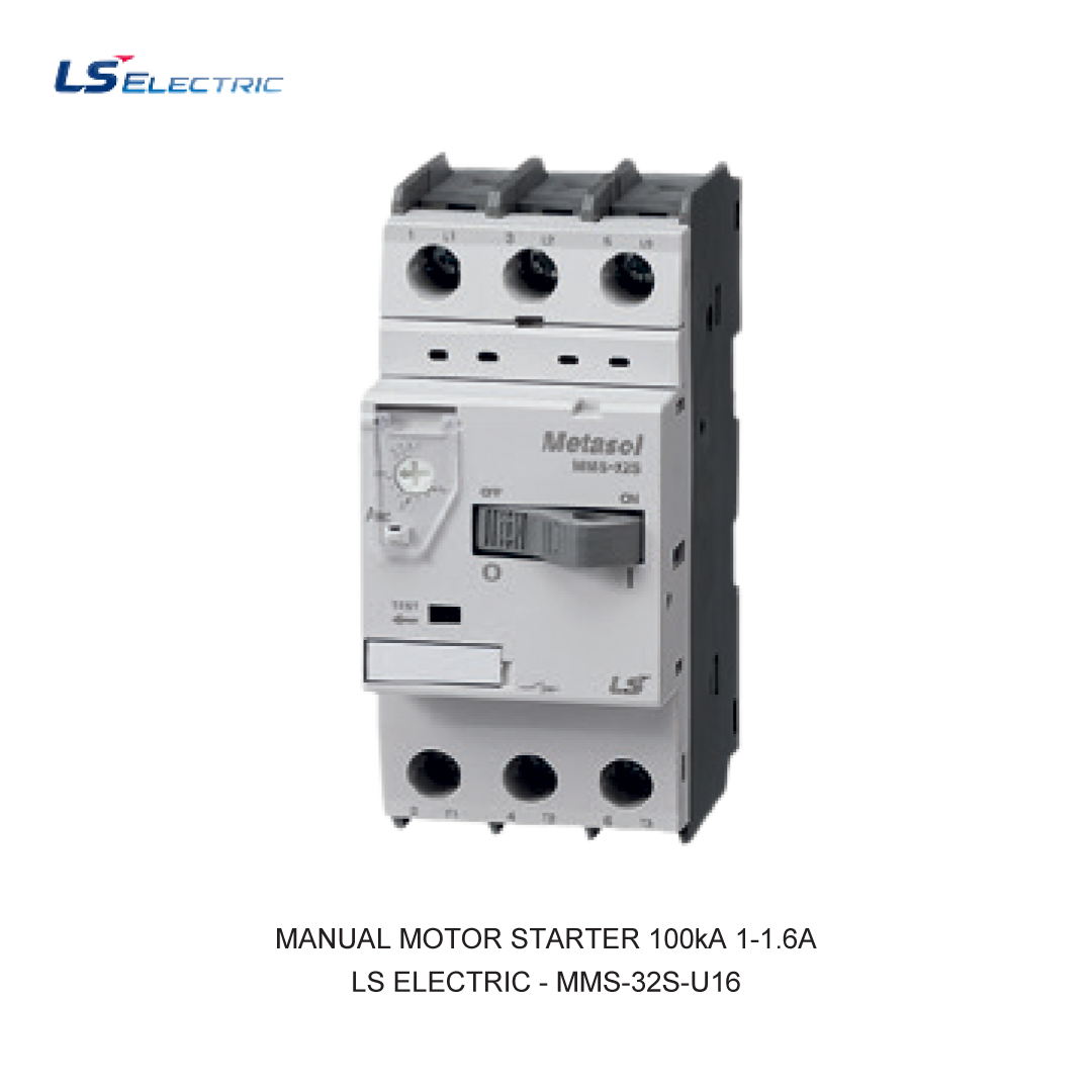 MANUAL MOTOR STARTER 100kA 1-1.6A