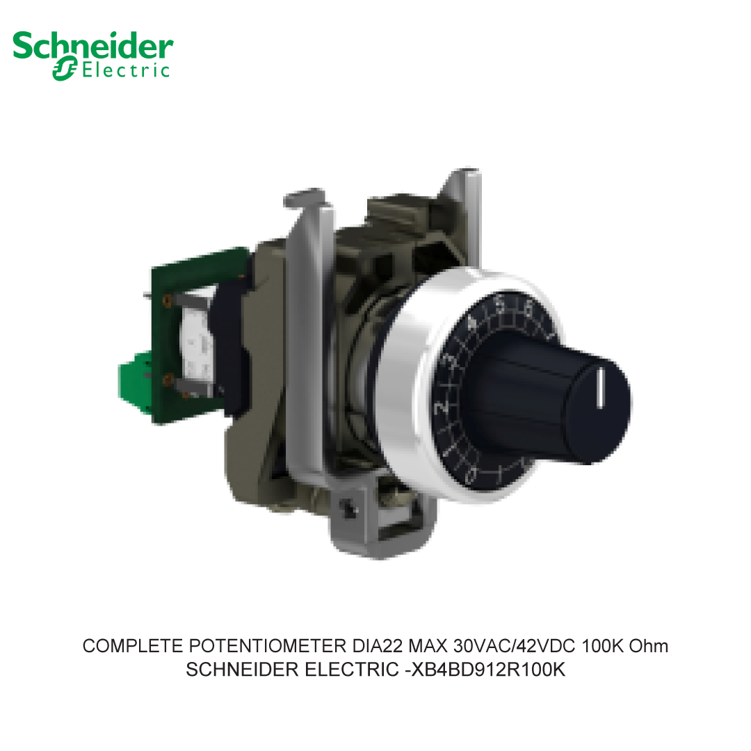COMPLETE POTENTIOMETER DIA22 MAX 30VAC/42VDC 100K Ohm