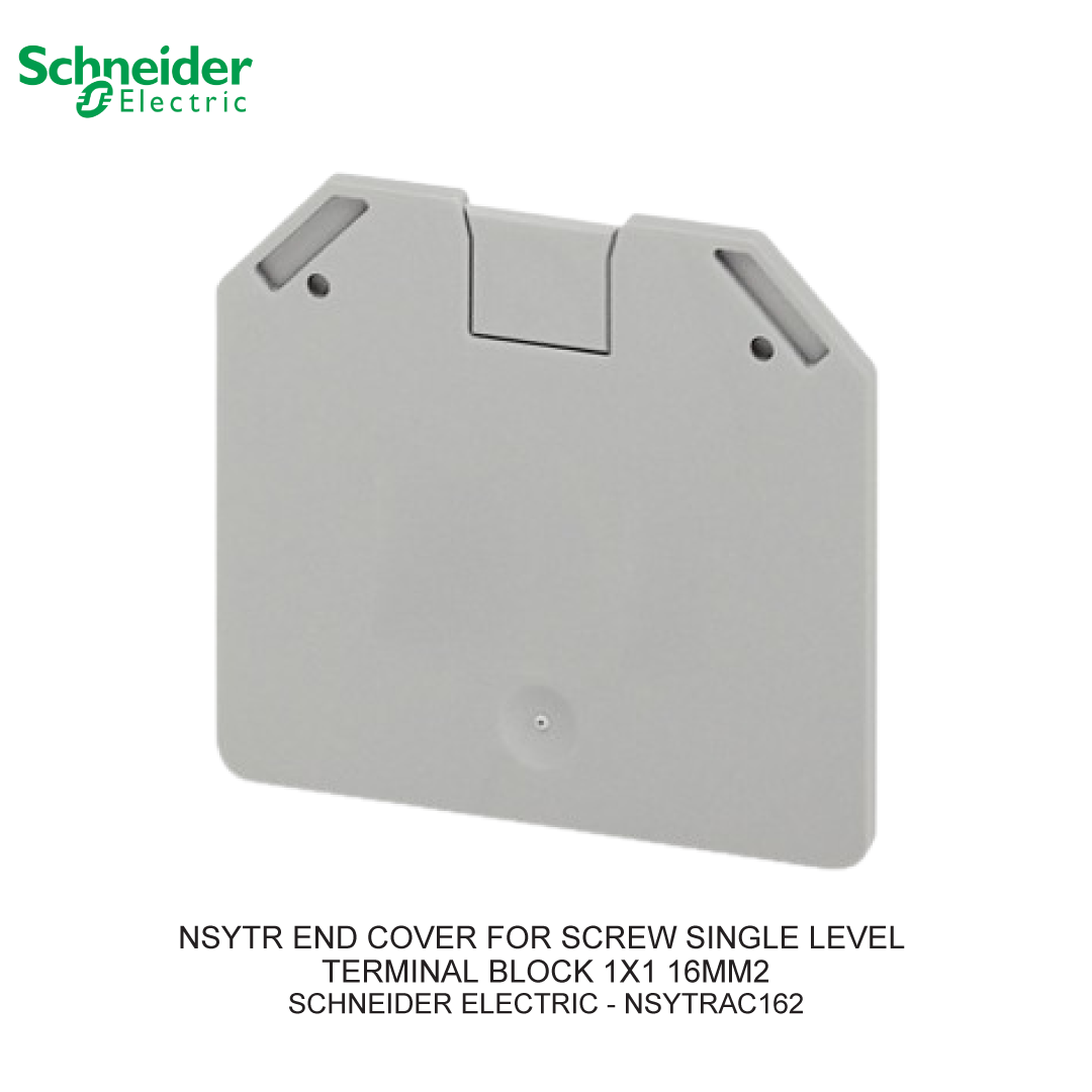 NSYTR END COVER FOR SCREW SINGLE LEVEL TERMINAL BLOCK 1X1  16MM2
