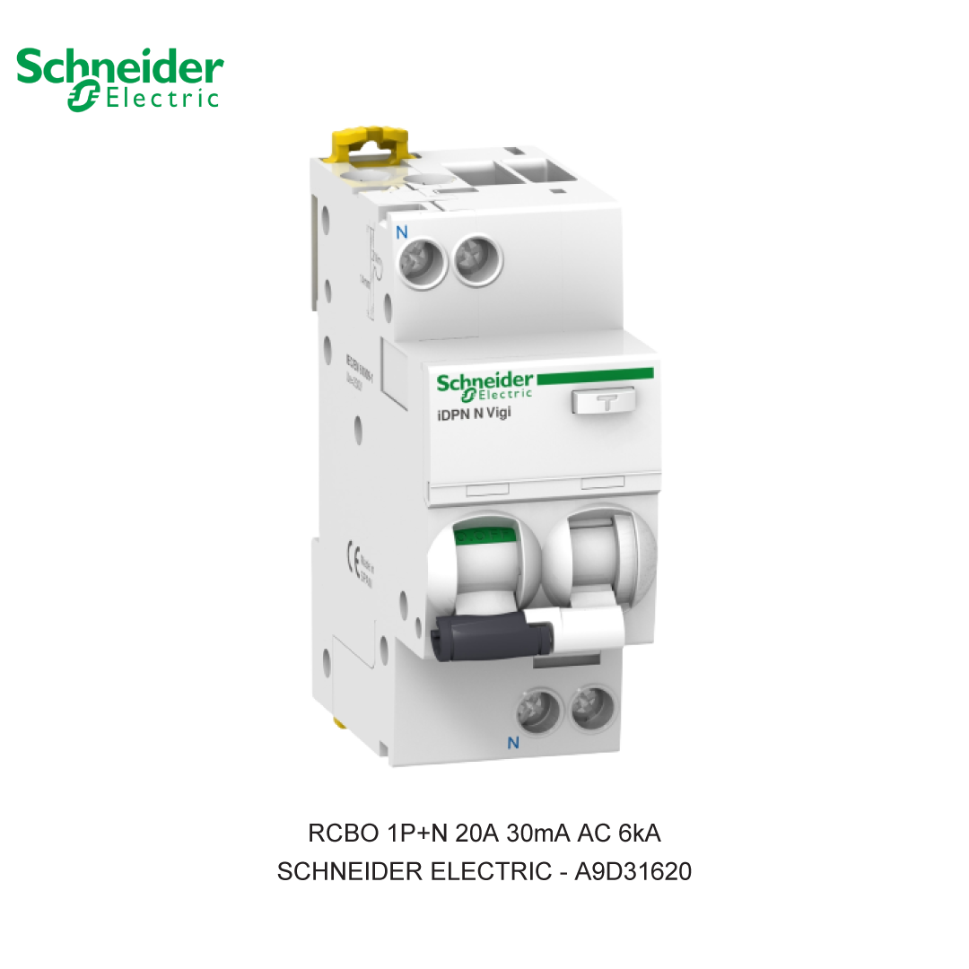 RCBO 1P+N 20A 30mA AC 6kA