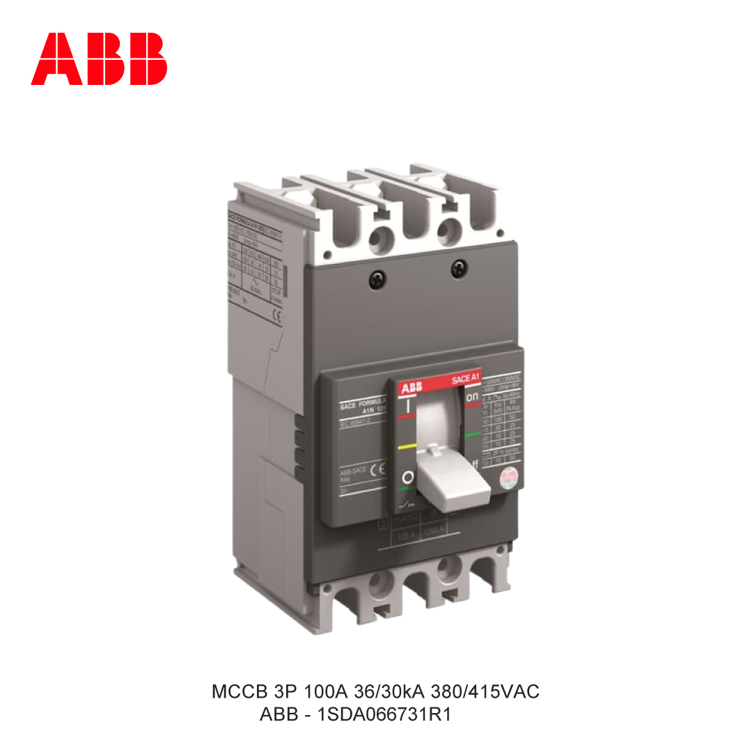 MCCB 3P 100A 36/30kA 380/415VAC
