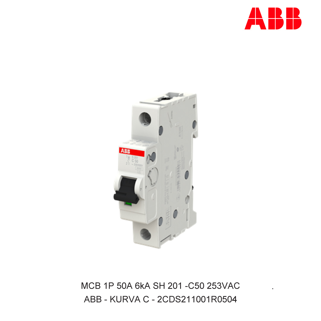 MCB 1P 50A 6kA KURVA C