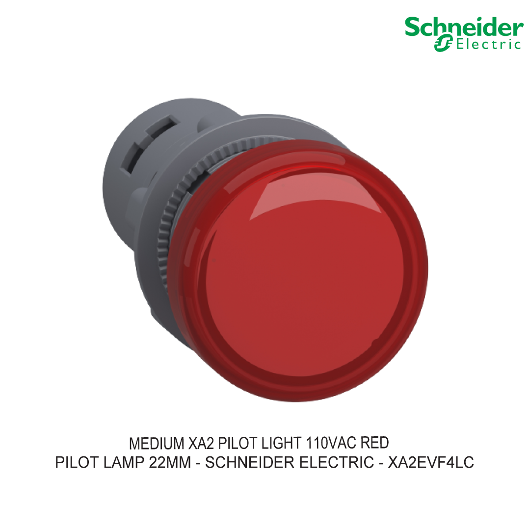 MEDIUM XA2 PILOT LIGHT 110VAC RED
