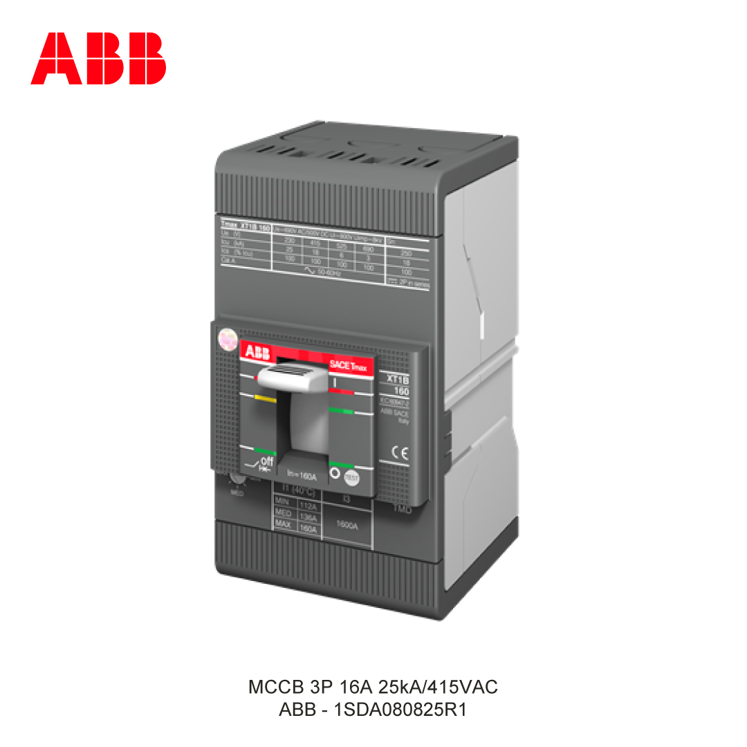 MCCB 3P 16A 25kA/415VAC