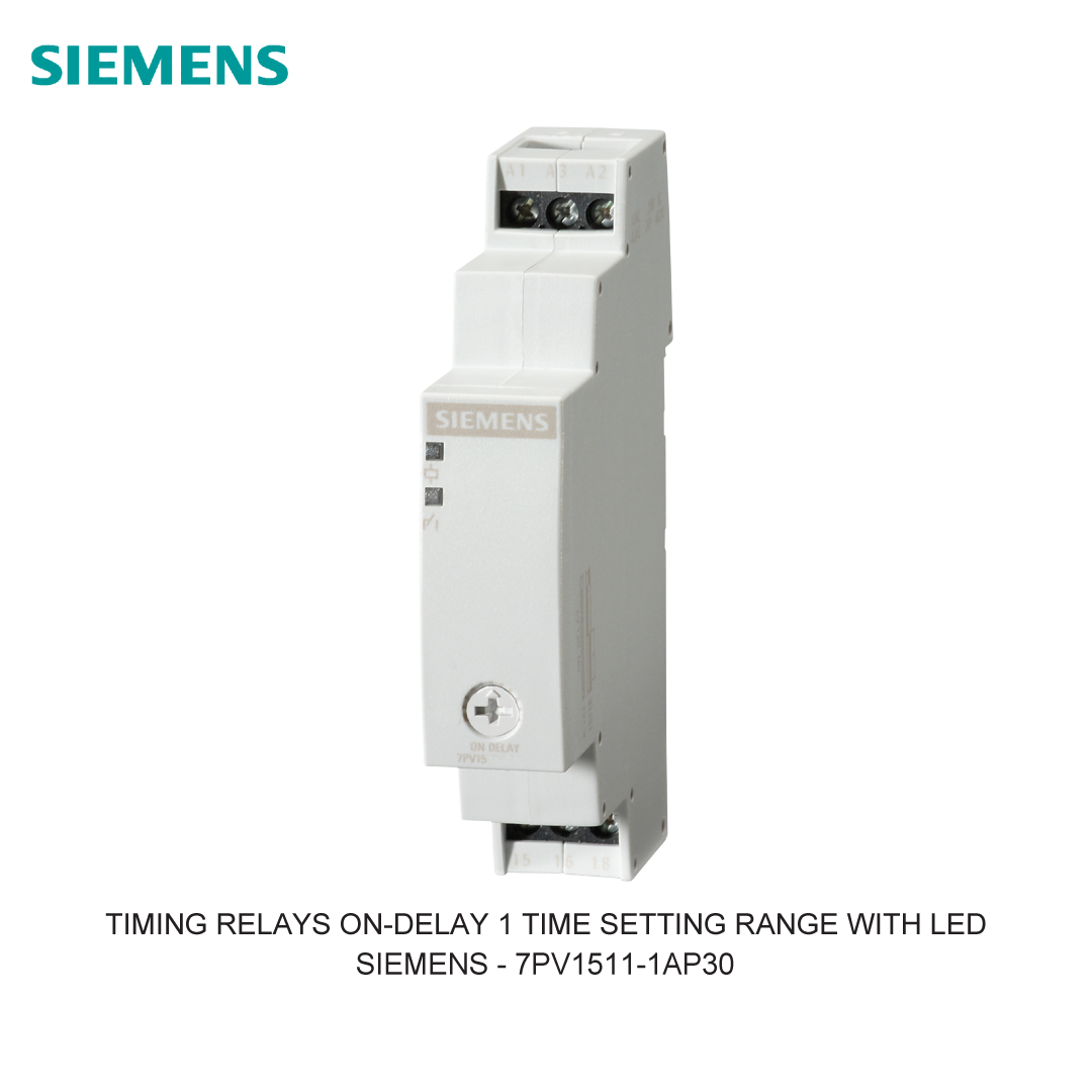 TIMING RELAYS ON-DELAY 1 TIME SETTING RANGE WITH LED